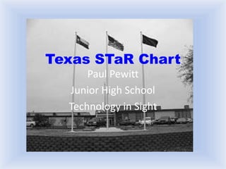 Texas STaR Chart Paul Pewitt Junior High School Technology in Sight 