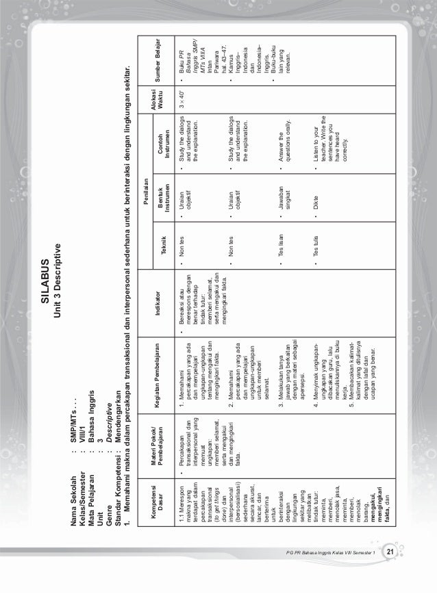53532772 evaluasi-bahasa-inggris-kelas-viii-semester-1 53532772 evaluasi-bahasa-inggris-kelas-viii-semester-1
