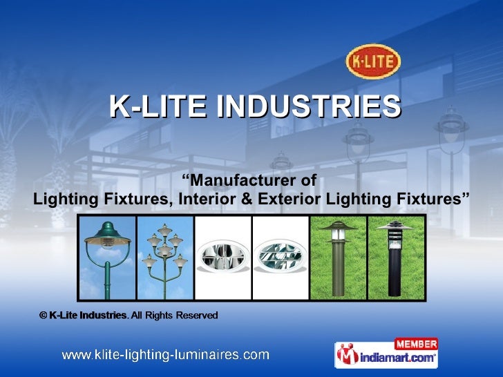 INDOOR LIGHTING by KLite Industries Chennai