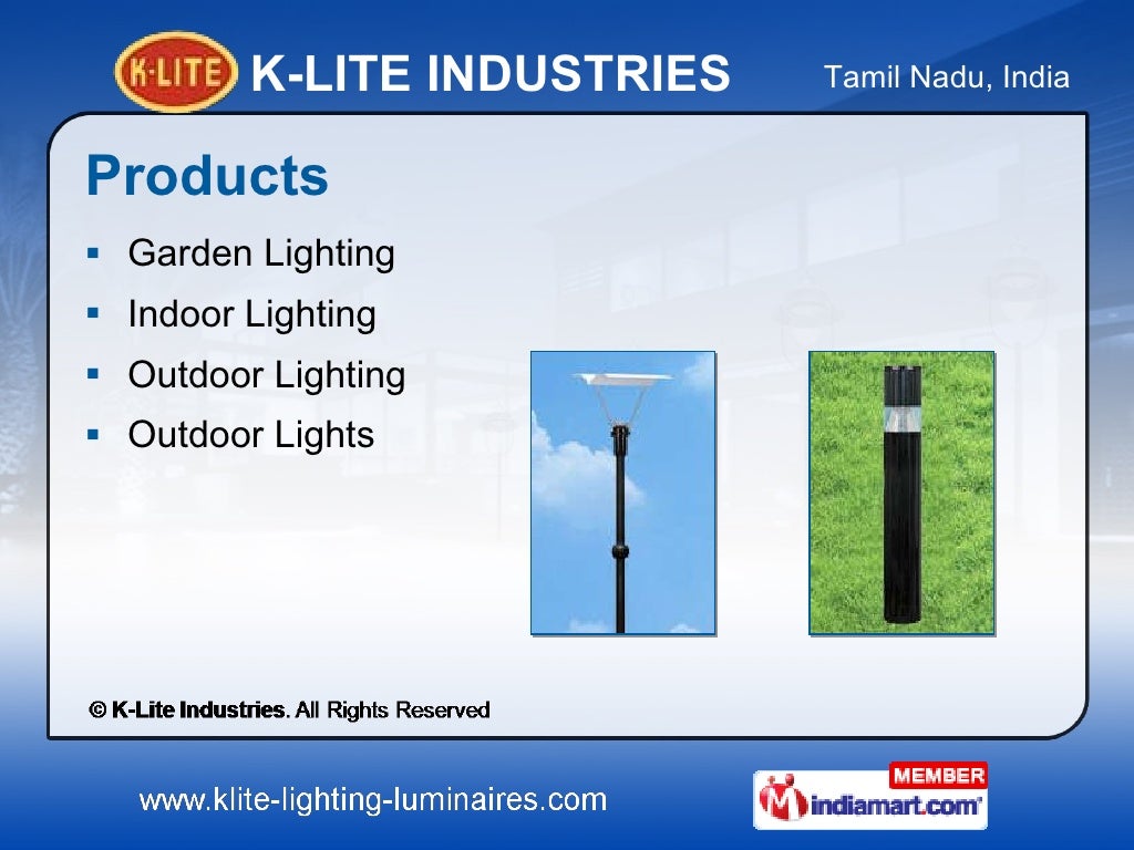 INDOOR LIGHTING by KLite Industries Chennai