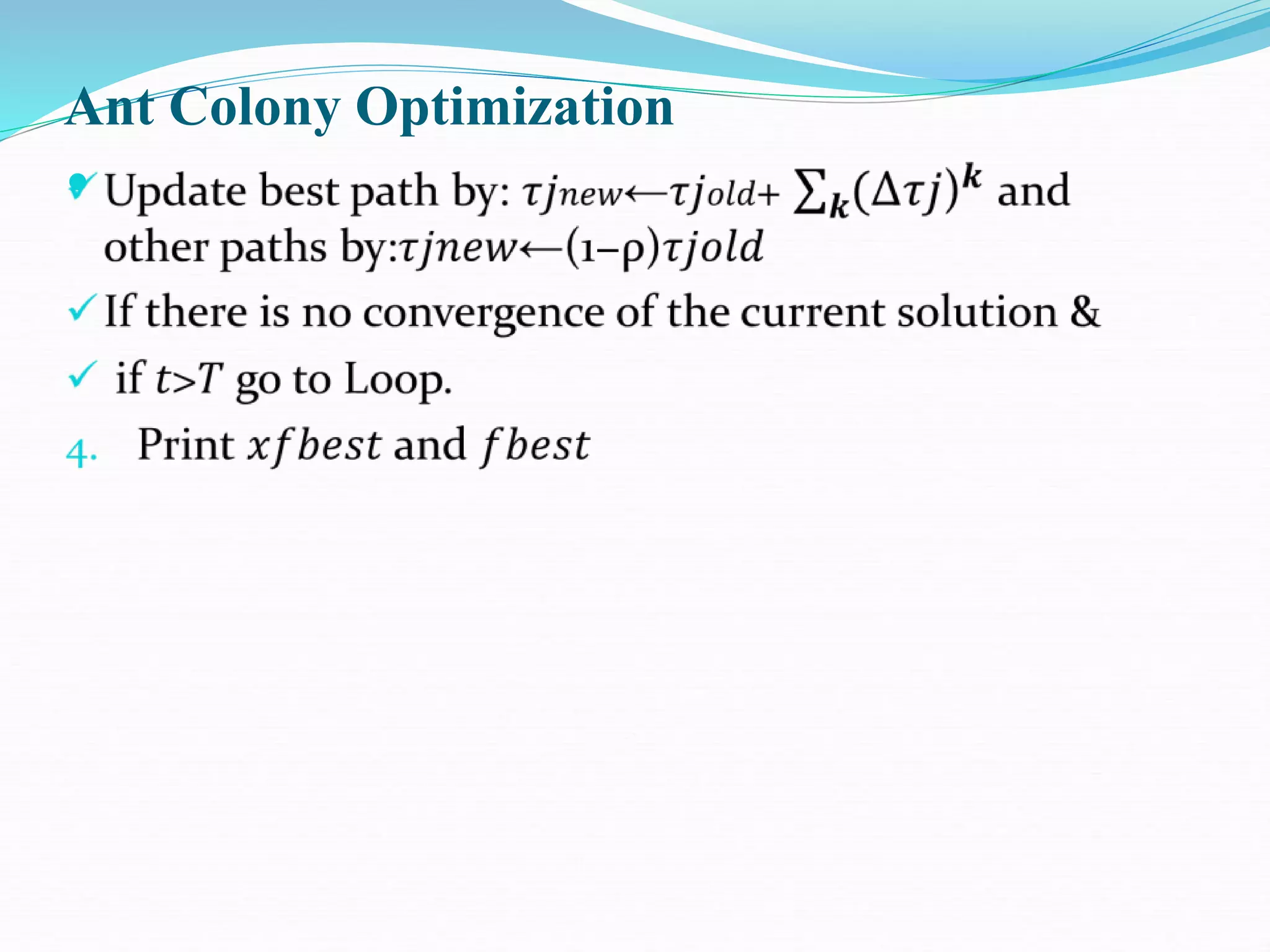 Ant Colony Optimization

 