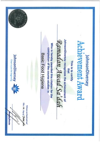 Ramadan's Certificates