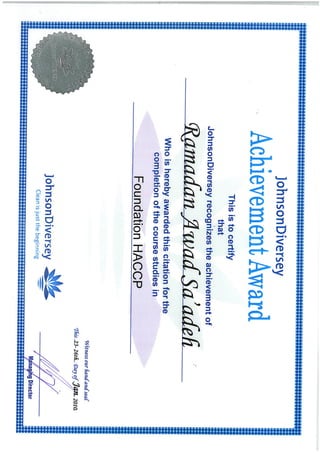 Ramadan's Certificates