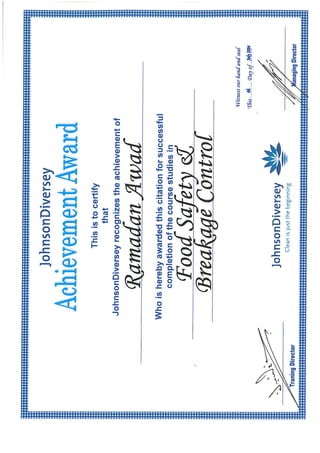 Ramadan's Certificates
