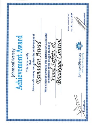 Ramadan's Certificates