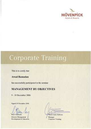 Ramadan's Certificates