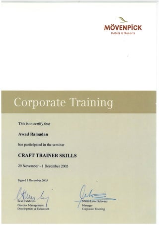 Ramadan's Certificates