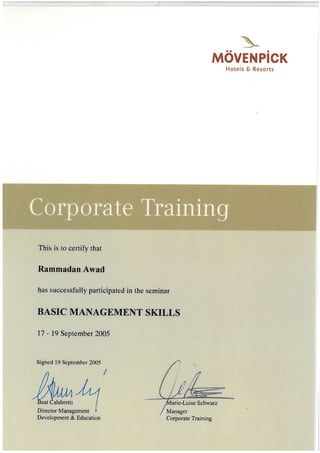 Ramadan's Certificates