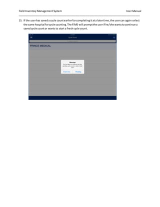 User Manual - FIMS | PDF