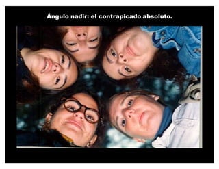 Ángulo nadir: el contrapicado absoluto.
 