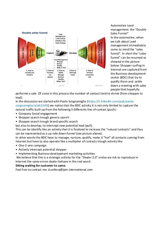 Automotive Lead management