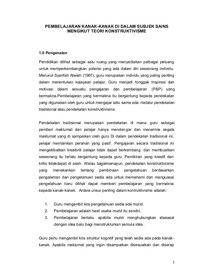 53662192 Konstruktivisme Dalam P P Sains