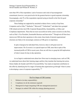 Defensive Csr Approach Strategic Corporate Social Responsibility: Implementing Sustainable ...