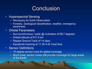 Hyperspectral satellite remote sensing | PPT