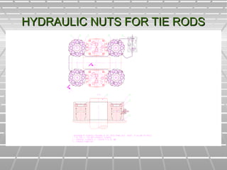 HYDRAULIC NUTS FOR TIE RODSHYDRAULIC NUTS FOR TIE RODS
 