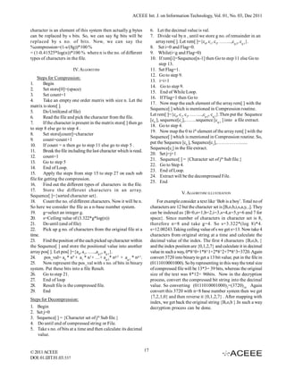 Simple Data Compression by Differential Analysis using Bit Reduction ...