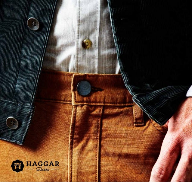 Haggar Mens LK Life Khaki Two-Button 