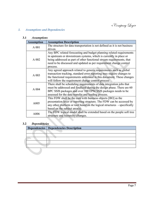 FDD-FDW-Template[Current~Future Architecture] | PDF
