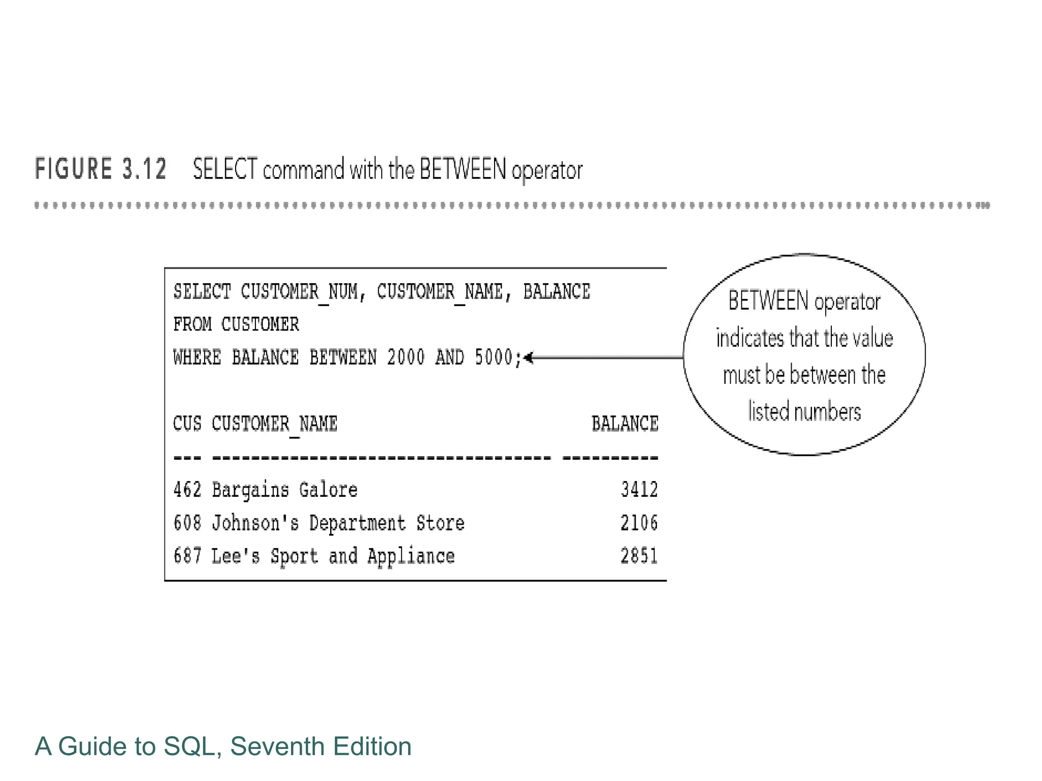 A Guide to SQL, Seventh Edition
 