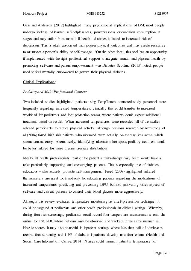 Critical review of dissertation