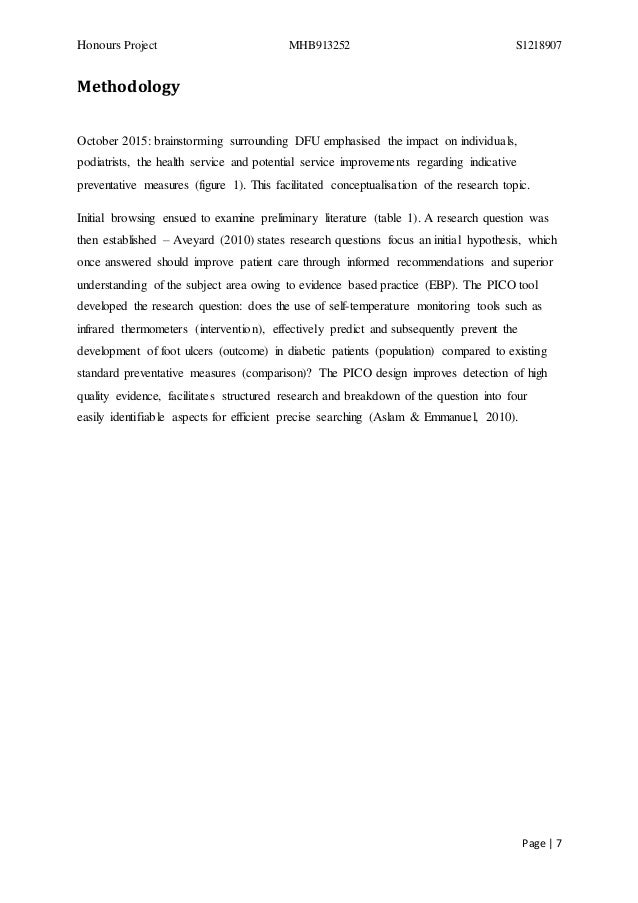 Critical review of dissertation