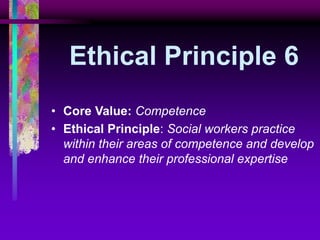 Code of ethics NASW | PPTX