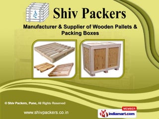 Manufacturer & Supplier of Wooden Pallets &
              Packing Boxes
 