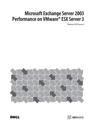 Microsoft Exchange Server 2003
Performance on VMware® ESX Server 3
                           VMware ESX Server 3
 