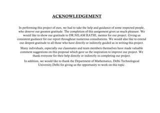 Comprehensive Project Report on Applications of Matrices in Technology ...
