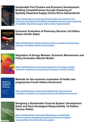 Economic Evaluation of Sustainable Development Vinod Thomas | PDF
