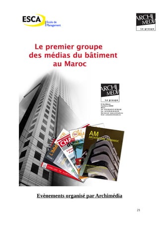 Evènements organisé par Archimédia
21
 