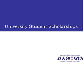 University Student Scholarships 