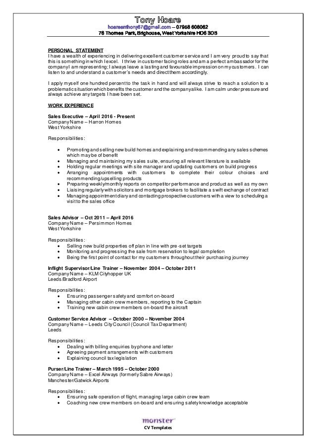 Cv For Tony Hoare