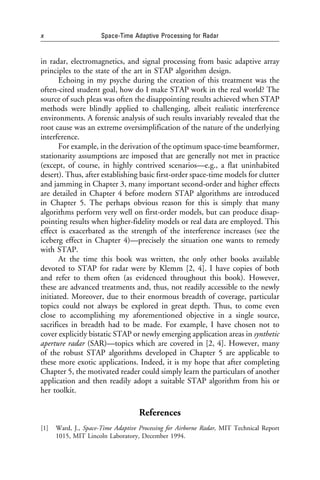 Spacetime Adaptive Processing For Radar J R Guerci | PDF