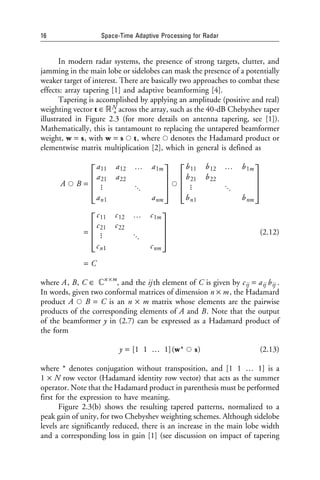 Spacetime Adaptive Processing For Radar J R Guerci | PDF