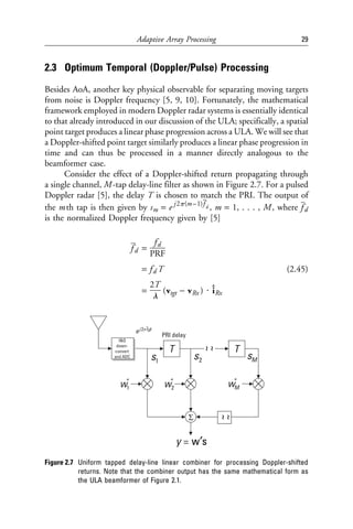 Spacetime Adaptive Processing For Radar J R Guerci | PDF