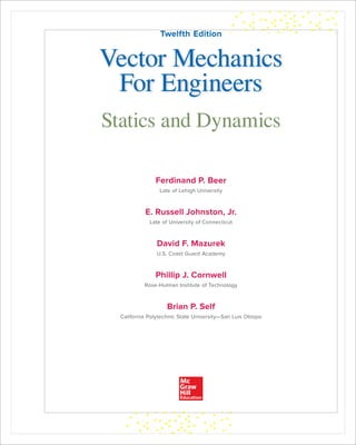 Vector Mechanics for Engineers 12th Edition Ferdinand Pierre Beer | PDF