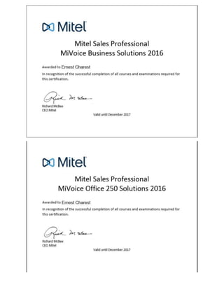 Mitel Sales Professional