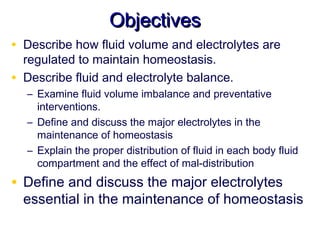 fluid, electrolytes, acid base balance Slide 2