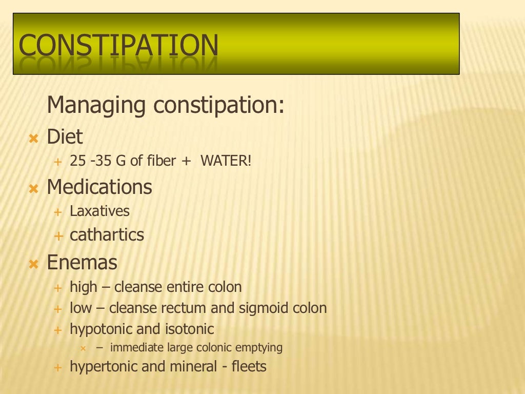 elimination, nursing