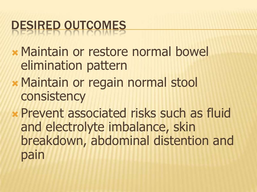 elimination, nursing