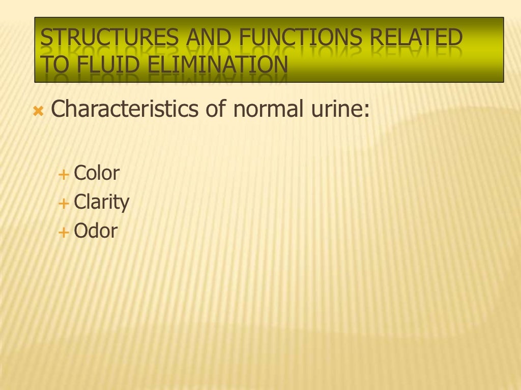 elimination, nursing