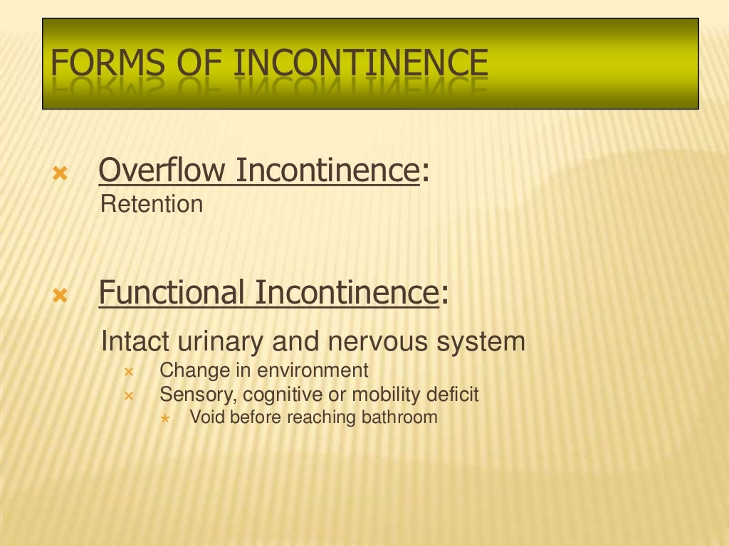 elimination, nursing