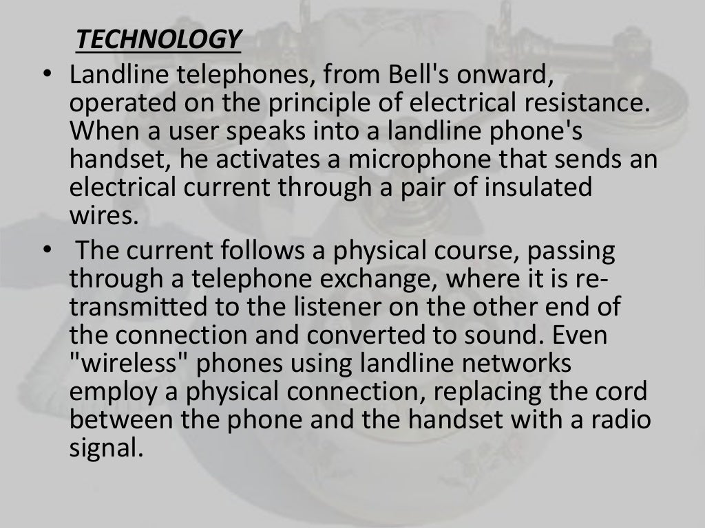 COMPARISON OF FIXED LINE SERVICES