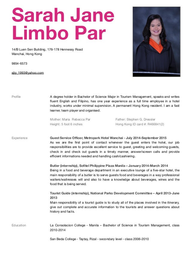 resume part of a resume
