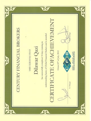 CFB Certificate