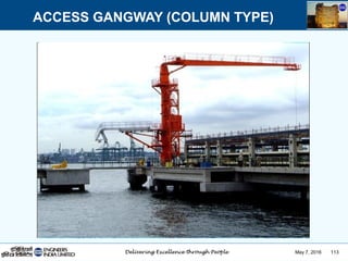 May 7, 2016 113
ACCESS GANGWAY (COLUMN TYPE)
 