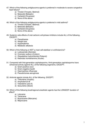 53 Multiple Choice Questions (MCQS) - Fundamentals of OphthalmologyII.docx