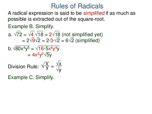 53 pythagorean theorem and square roots square root of 18 in radical form