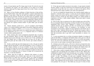 18                                                                                Experiencia Personal con Dios                                                 7

nuestra. Así que dejemos que Él se haga cargo de todo. El secreto de esto está    32 Si hay algo que la iglesia necesita en esta noche, y lo que estamos tratando
en entregarse uno mismo, con amor piadoso en las manos de un Padre                de hacer, amigos, es traer una visión fresca de la Presencia de Dios para que la
amoroso y dejar que Él se haga cargo de uno. Eso es todo. Vamos a orar por        gente pueda ver que Dios aún vive y reina y se mueve en Su iglesia, y Él lo
estos pañuelos:                                                                   hará hasta que Jesús venga a recibirla. Una visión, una experiencia...
101 Señor, en Cuyo Nombre confiamos, el Señor Jesucristo, el hijo de Dios,        33 Una vez, un hombrecito llamado David, fue al ejército donde estaban sus
que Tu Espíritu Santo venga sobre todos aquellos a quienes representan éstos      hermanos, a llevarles tortas y pasas. Y vemos que un gran fanfarrón llamado
pañuelos, y que todos y cada uno de ellos sean sanados por el poder de la         Goliat, se paró en el arroyo, del otro lado de la colina, y comenzó a retar y a
Resurrección de Jesucristo. Nosotros los enviamos para ese propósito. Señor       burlarse de Israel. Viendo que ellos habían perdido su fe, habían perdido su
Dios, cuida de ellos, y haz esto para Tu gloria, y la misericordia de esa pobre   experiencia con Dios, y todos estaban callados. Nadie decía nada, le tenían
gente sufriente y enferma. Tal vez el doctor ha desahuciado a algunos de ellos.   miedo a ese matón.
La única esperanza que ellos tienen es que éste pañuelo llegue a ellos como       34 Pero él salió e hizo su jactancia en los oídos de alguien que creía en Dios.
una muestra de la iglesia cristiana orando. Te pido, Padre, que sea hecho.        Ése era el pequeño David, tenía puesto un abrigo de pieles de oveja, quizás un
Amén.                                                                             muchachito rubio. Corrió y dijo: "Déjenme ir a pelear con ese enemigo.
102 Gracias, hermano. ¿Cuál era la… ¿Las U? ¿Cuántas? ¿Cien? Bueno,               ¿Quieren decirme que los ejércitos del Dios vivo permiten que ese filisteo
vamos a ver a cuántos podemos pasar aquí en esta noche. Empecemos desde el        incircunciso los desafíe?". Pues, él avergonzó a sus hermanos. Lo que
número uno. U número 1, número 1, 2, 3, 4, 5, 6, 7, 8, 9, 10, hasta el 15, 20.    necesitamos en esta noche es alguien con una experiencia como David, que se
No me importa a cuántos pasen, pero no se pueden hacer pasar a demasiados a       pare firme y diga: "¿Quieren decirme que Uds. dejarán que la gente se pare y
la vez. Empecemos con el 1, 2, 3, 4, 5, y lleguemos hasta el 15. Entonces         diga que los días de los milagros han pasado, y que la sangre de Jesús se secó
veremos cuántos quedan parados allí.                                              hace mil novecientos años y que todo lo que necesitamos es unirnos a la
103 Ahora, mientras ellos vienen, permítanme preguntarle algo a la iglesia,       iglesia?".
por unos momentos. Miren a la gente. Más personas son sanadas allá en la          35 Lo que necesitamos hoy es un buen avivamiento chapado a la antigua al
audiencia que las que están aquí, ¿no es correcto eso? Y Uds. acuérdense de       estilo de San Pablo, y el bautismo del Espíritu Santo como cayó en el día de
esto, que después que yo tenga tiempo que me haya ido de aquí, Uds.               Pentecostés, para traer al pueblo de regreso a una fe viva en Dios nuevamente.
encontrarán gente que han estado en éste servicio, que estarán normales y         Así es. Yo creo en las confesiones de aceptar a Jesucristo; eso es bueno. Yo
sanos.                                                                            creo en todo eso, pero amigos, necesitamos algo más que eso.
104 Anoche, sucedió algo que tenía tiempo que no veía, y fue que un espíritu      36 Abraham creyó en Dios por fe, y Él le dio el sello de la circuncisión como
maligno salió de una persona, vi que salió físicamente y se fue. Yo observé eso   confirmación de su fe. Y cuando Ud. dice que tiene fe en Dios, Dios está en la
anoche. Amigos cristianos, yo no soy un fanático. Yo no creo en fanatismo.        obligación, si su fe es correcta, de darle el bautismo del Espíritu Santo ahí
Yo estoy más en contra de eso que Uds., porque es mi deber estar en contra de     mismo para confirmar que Él ha aceptado su fe. Amén. Eso es correcto.
eso. Mi deber es acabar con eso y tratar de mantener la iglesia en línea recta.   37 Ahora noten, cuando el pequeño David se preparó para salir a pelear con
Yo no creo en fanatismos, pero sí conozco el poder de la resurrección de          el gigante, pues, me supongo que el rey admiró su valor. Le dijo: "Bueno, hijo,
Jesucristo, y sé que hay demonios.                                                ciertamente yo admiro tu valor, pero recuerda que ya no estamos viviendo en
105     Ahora, aquí está el poder de… Mientras ellos alinean a la gente,          los días de Moisés; estamos viviendo en los días cuando éstas cosas han
permítanme preguntar esto. ¿Cuántos aquí creen que lo más esencial en el          pasado". Le dijo: "Sin embargo, ven aquí, que te equiparé". Entonces él se
Reino de Dios es el amor? Eso es correcto. Ahora, voy a darles un pequeño         quitó su propia armadura y se la puso a ese muchachito, David. Y le puso el
secreto. Si Uds. aman a la gente, ellos lo sabrán. ¿Sabían Uds. que el hombre     escudo en la mano, y esa gran armadura que casi tumba al pequeño David. Y
es en sí mismo un creador? ¿Cuántos creen eso? Él es un hijo de Dios en su        él dijo: "Pues, quítenme esta cosa de encima; yo nunca me la he puesto. Nunca
condición caída.                                                                  la he probado. No sé lo que es". Pero había una cosa que él sí tenía; él tenía
 